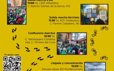 Marchas por la educación pública en Fuencarral-El Pardo